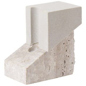 Kristina Dam Studio Offset Lysestage Vol.1 H12 cm, Sandsten