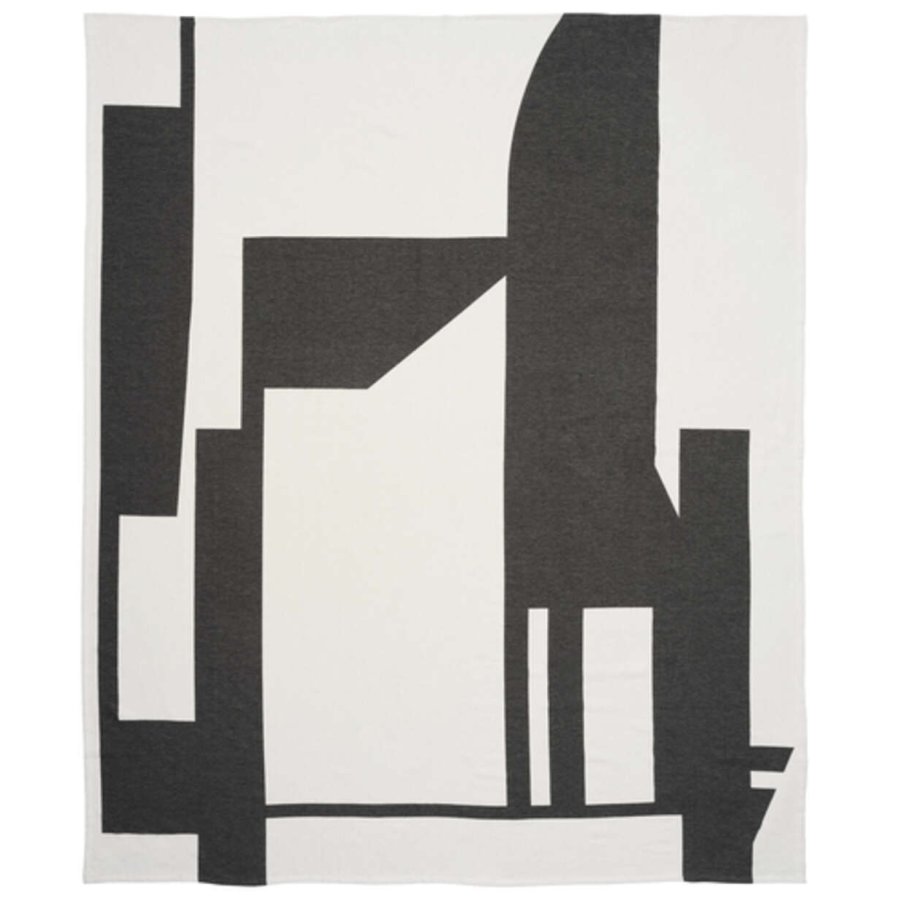 Kristina Dam Studio Contemporary Tagesdecke 240x260 cm, Black/Offwhite