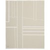 Kristina Dam Studio Architektur Decke 130x180 cm, Offwhite/Beige