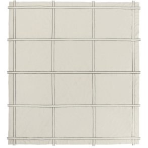 Kristina Dam Studio Bow Bedsprei 240x260 cm, Zwart/Ongeverfd