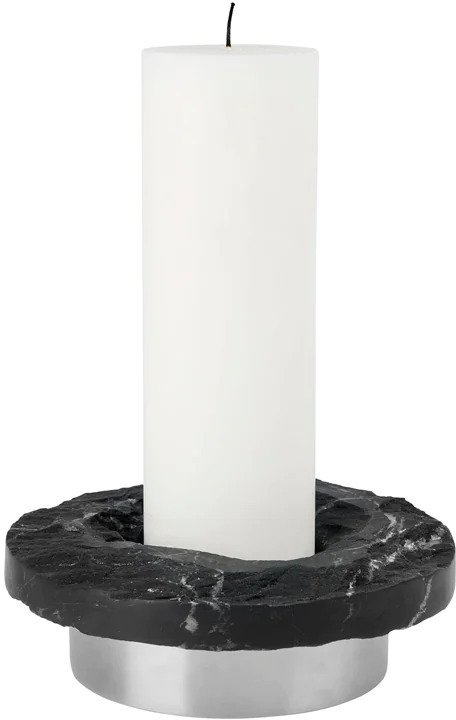 Kristina Dam Studio Rock Lysestage H6 cm cm, Sort