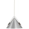 Kristina Dam Studio Cone Pendelleuchte 25 cm, Gebrstetes Aluminium/Walnuss