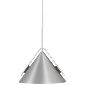 Kristina Dam Studio Cone Pendelleuchte 25 cm, Gebrstetes Aluminium/Walnuss