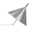 Kristina Dam Studio Cone Spinning Top Lampe 40 cm, Gebrstetes Aluminium/Nussbaum