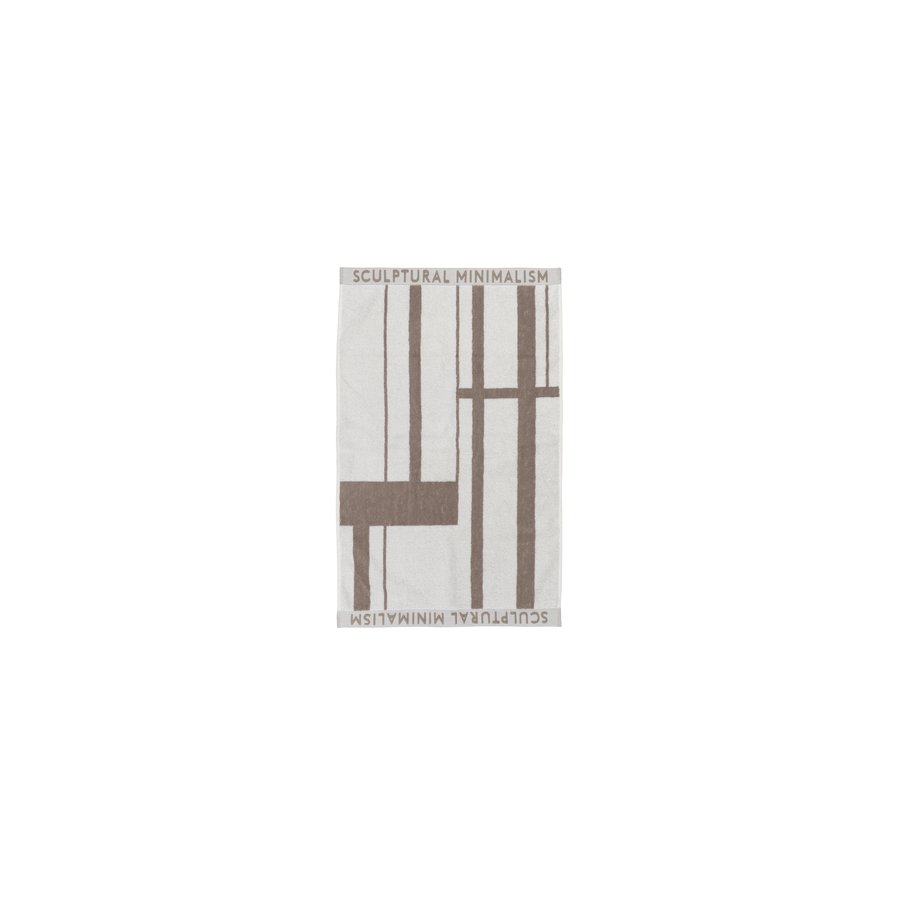 Kristina Dam Studio Minimal Handtuch 50x80 cm, Offwhite/Beige