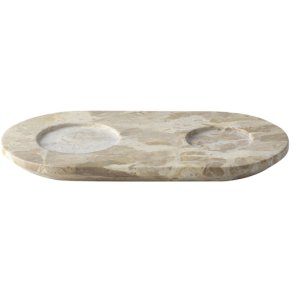 Kristina Dam Studio Marmorbakke 14x26 cm, Desert Storm Marmor