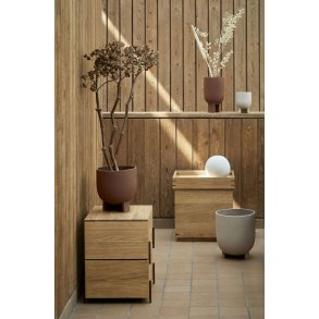 Kristina Dam Studio Serene Urtepotte H30 cm, Sand Engobe