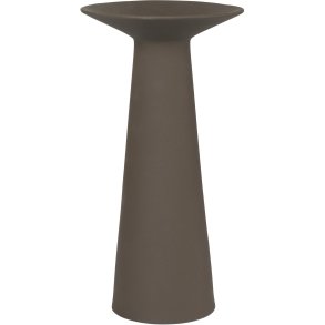 Kristina Dam Studio Collar Vase H42 cm, Dark Brown Engobe