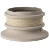 Kristina Dam Studio Rope Blumentopf H15,5 cm, Beige Engobe