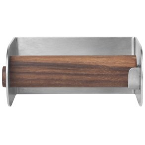 Kristina Dam Studio Dowel Toiletrulleholder, Rustfrit Stål/Valnød