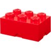 LEGO Aufbewahrungsstein 6 Noppen 25 cm, Rot