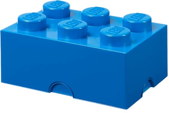 Køb LEGO Opbevaringsklods 6-knops 25 cm, Blå