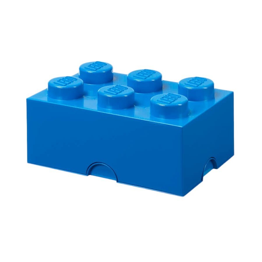 LEGO Aufbewahrungsstein 6 Noppen 25 cm, Blau