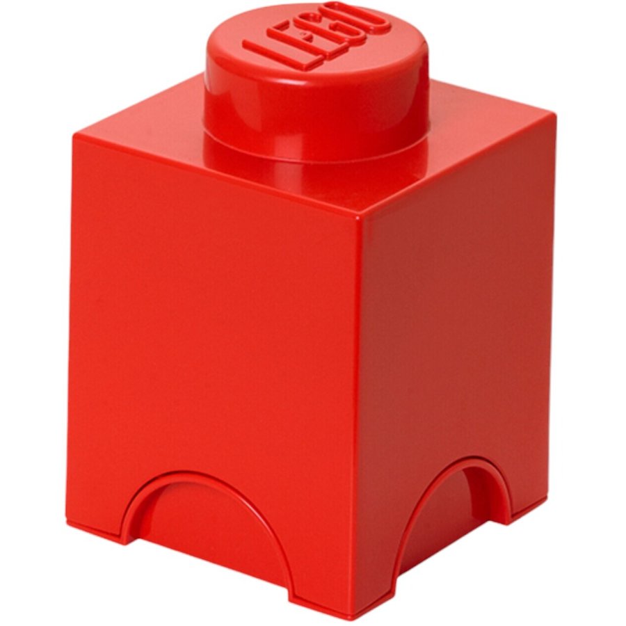 LEGO Aufbewahrungsstein 18 cm, Rot