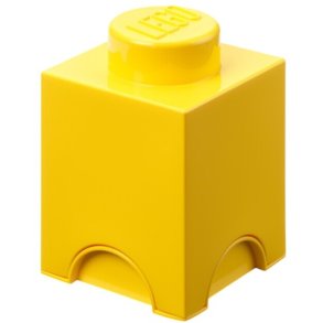 LEGO Aufbewahrungsstein 18 cm, Gelb