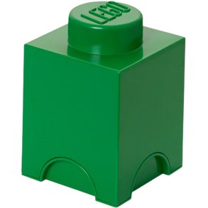 LEGO Opbevaringsklods 18 cm,  Mørkegrøn
