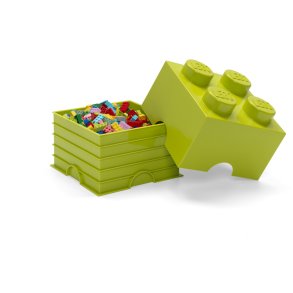 LEGO Opbevaringsklods 4-knops 25 cm, Limegrøn