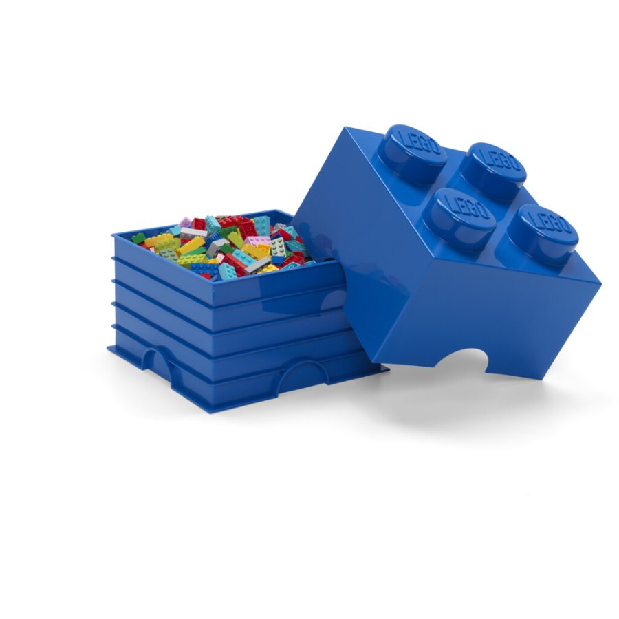 LEGO Aufbewahrungsstein 4 Noppen 25 cm, Blau