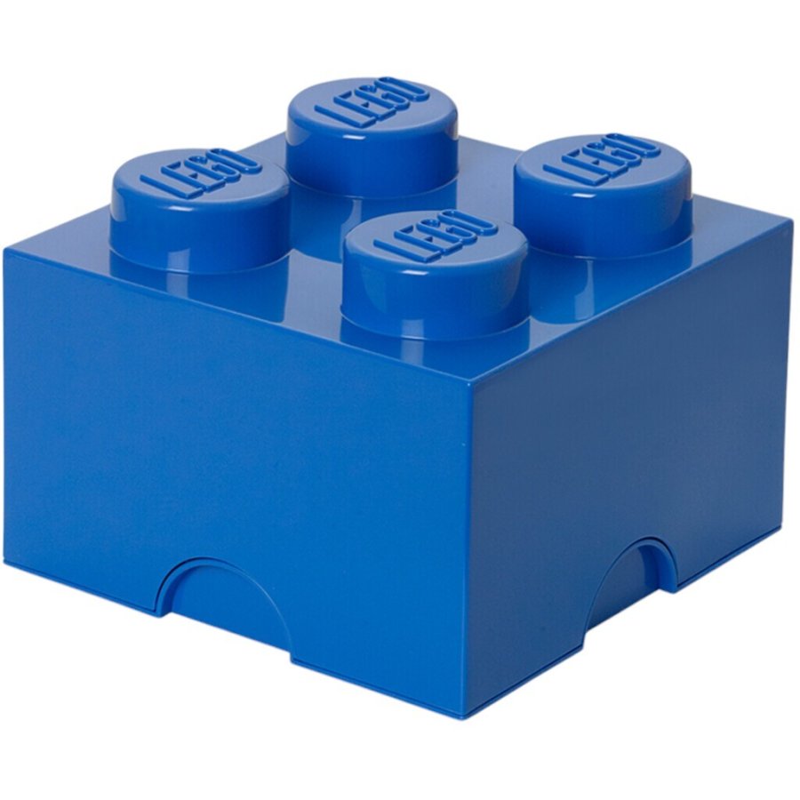 LEGO Aufbewahrungsstein 4 Noppen 25 cm, Blau