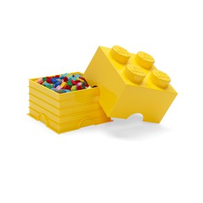 LEGO Opbevaringsklods 4-knops 25 cm, Gul