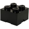 LEGO Aufbewahrungsstein 4 Noppen 25 cm, Schwarz