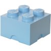 LEGO Aufbewahrungsstein 4 Noppen 25 cm, Hellblau