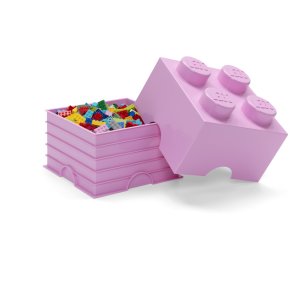 LEGO Opbevaringsklods 4-knops cm, Lyserød