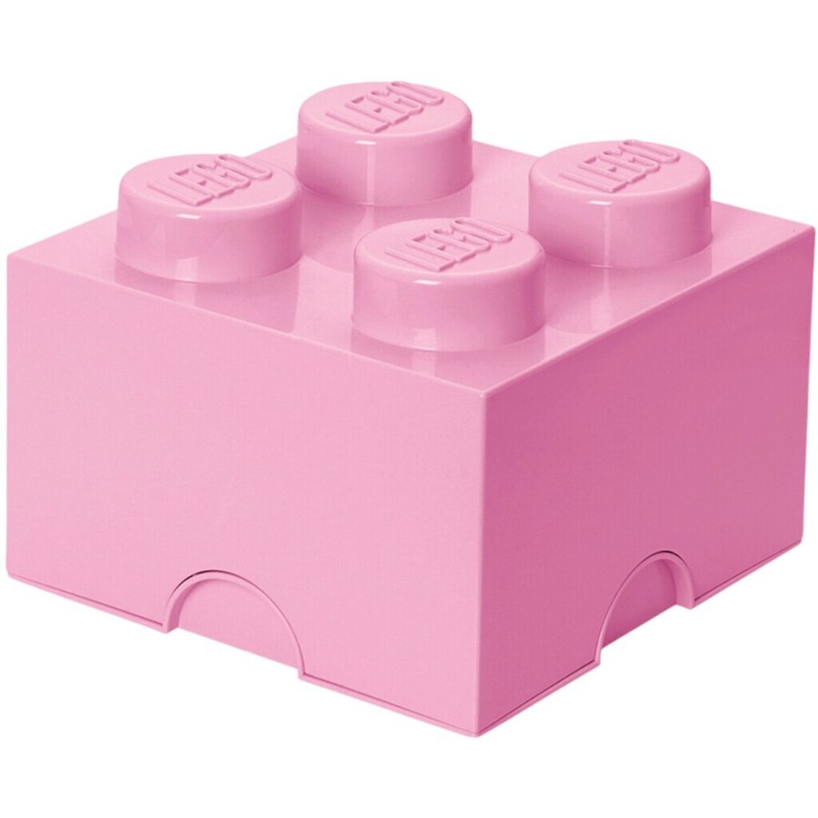 LEGO Aufbewahrungsstein 4 Noppen 25 cm, Rosa