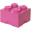 LEGO Aufbewahrungsstein 4 Noppen 25 cm, Pink