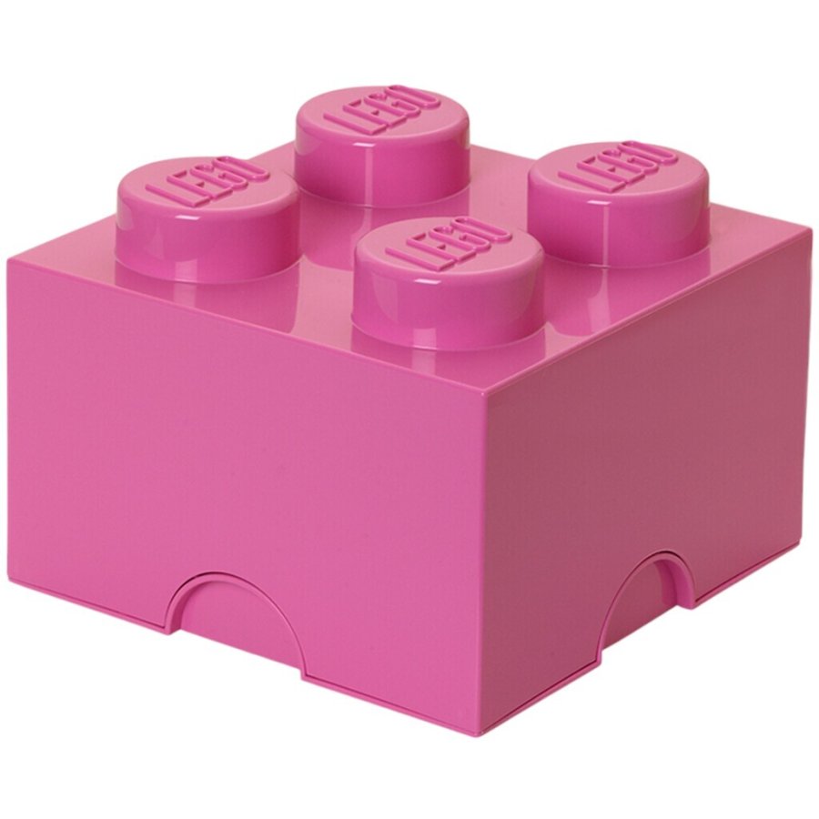 LEGO Aufbewahrungsstein 4 Noppen 25 cm, Pink