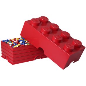 LEGO Opbevaringsklods 8-knops 50 cm, Rød