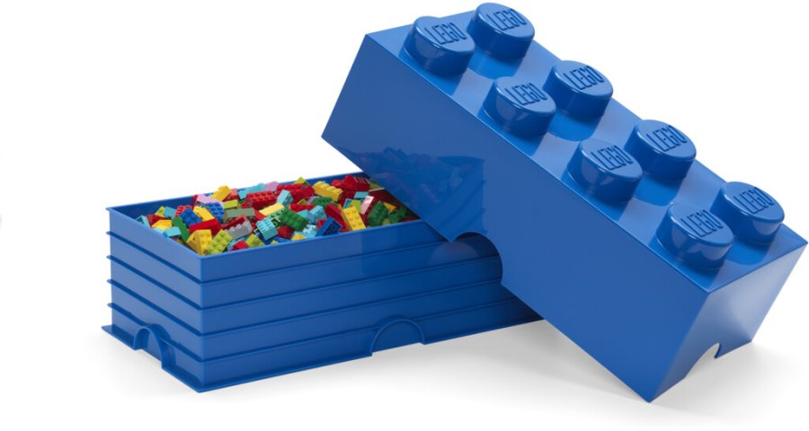 LEGO Aufbewahrungsstein 4 Noppen 50 cm, Blau