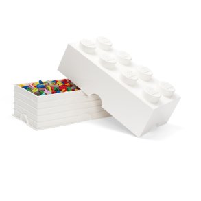 LEGO Opbevaringsklods 8-knops 50 cm, Hvid