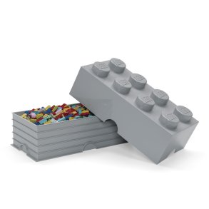 LEGO Opbevaringsklods 8-knops 50 cm, Lysegrå