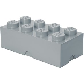 LEGO Opbevaringsklods 8-knops 50 cm, Lysegrå