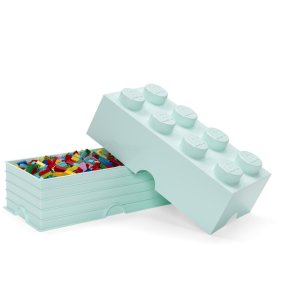 LEGO Opbevaringsklods 8-knops 50 cm, Cyan
