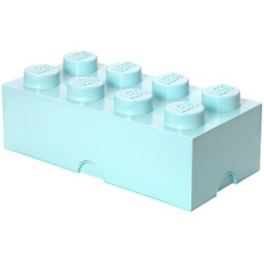 LEGO Opbevaringsklods 8-knops 50 cm, Cyan