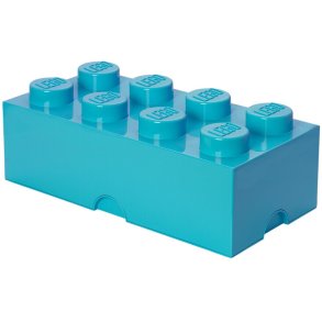 LEGO Opbevaringsklods 8-knops 50 cm, Turkisblå