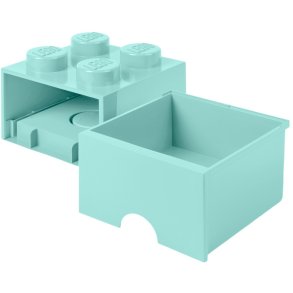 LEGO Opbevaringsskuffe 25 cm, Cyan