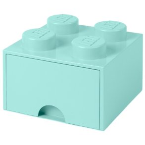 LEGO Opbevaringsskuffe 25 cm, Cyan