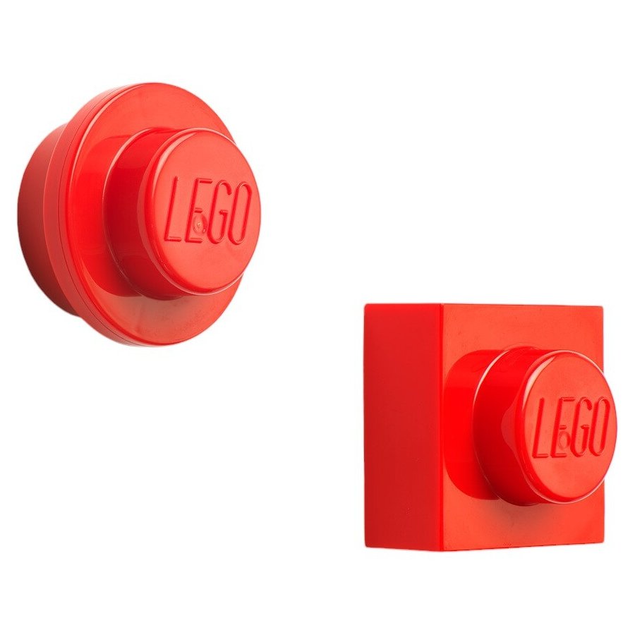 LEGO Magnet 2er Set, Rot