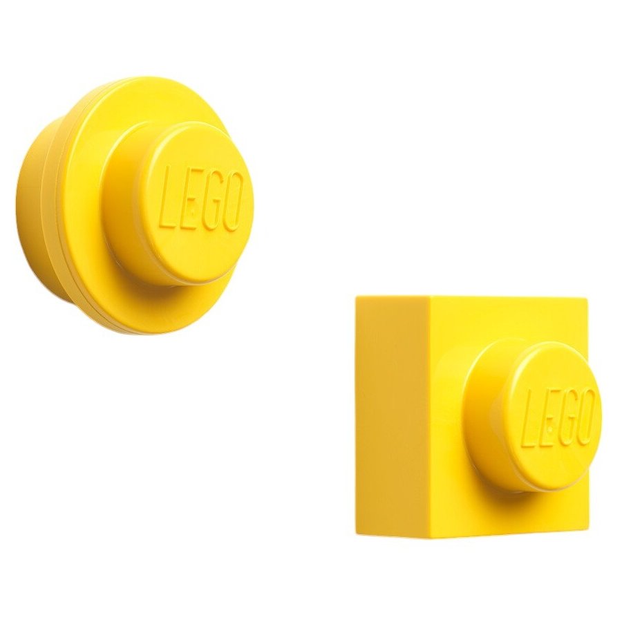 LEGO Magnet 2er Set, Gelb