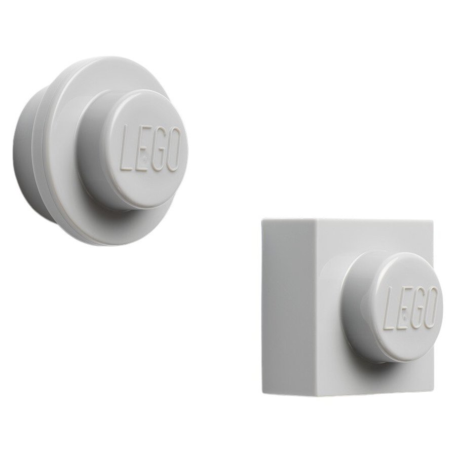 LEGO Magnet 2er Set, Grau