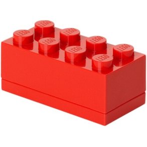 LEGO Snack-/opbergdoos 8-knops 9,2 cm, Rood