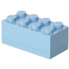 LEGO Snack-/opbergdoos 8-knops 9,2 cm, Lichtblauw