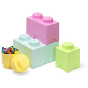 LEGO Opbevaringsklods 4 stk, Pastel