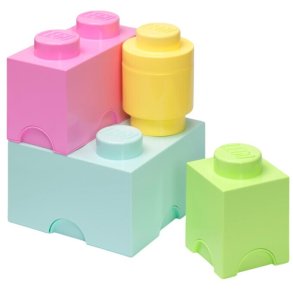 LEGO Opbevaringsklods 4 stk, Pastel
