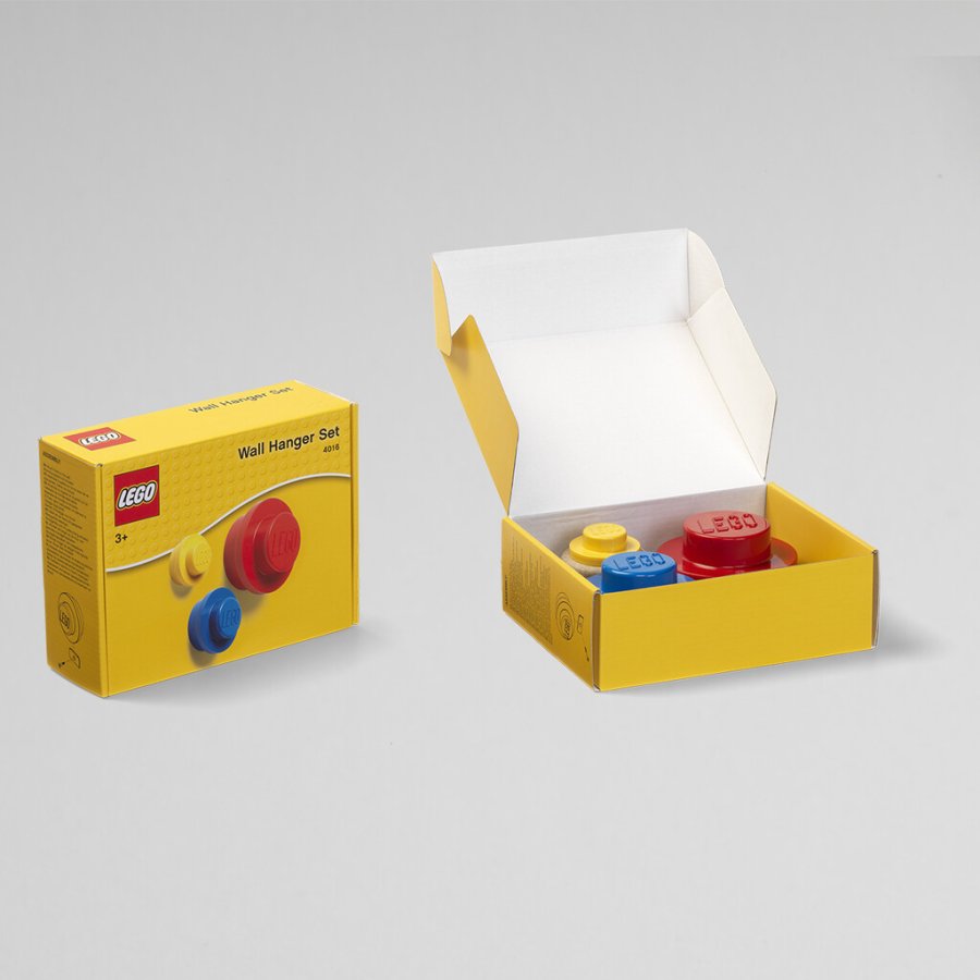 LEGO Haken 3er Set, Rot/Blau/Gelb