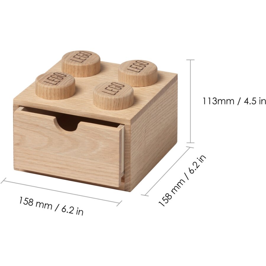 LEGO Schreibtischschublade 15,8 cm, Eiche seifenbehandelt