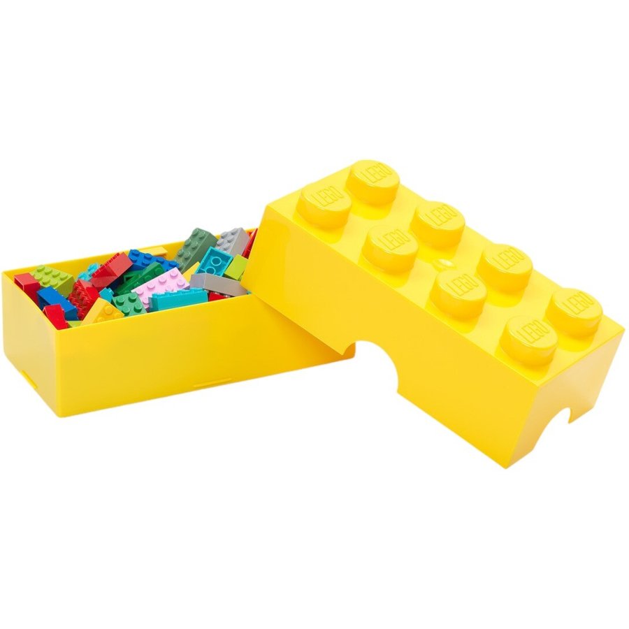 LEGO Lunchbox/Aufbewahrungsboxex 8 Noppen 950 ml, Gelb